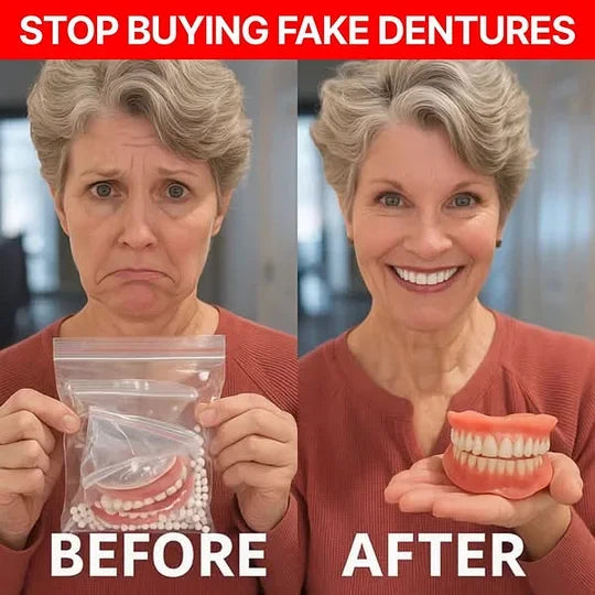 😊Final Day Deal: 70% Discount!🦷DarkFairy™ Custom-Fit Functional Full Dentures for Greater Self-Assurance