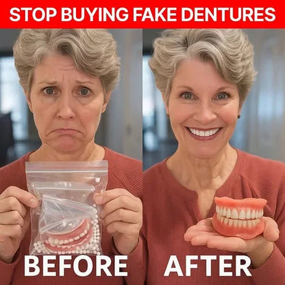 😊Final Day Deal: 70% Discount!🦷DarkFairy™ Custom-Fit Functional Full Dentures for Greater Self-Assurance