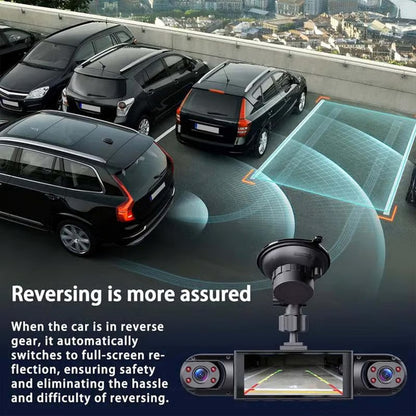 🚘LAST DAY 49％ OFF - Full View Car Dashcam System (Buy More Save More)🔥