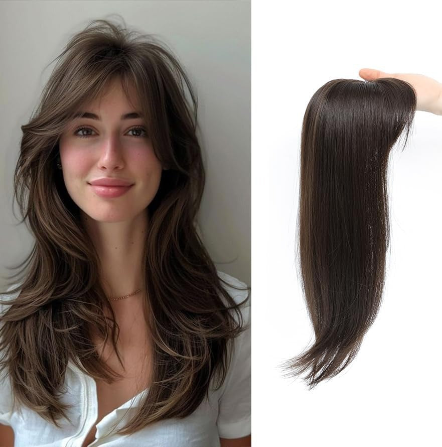 🔥🔥Last Day:360° 3D hair extensions with a natural, voluminous look, hair clips, and bangs.