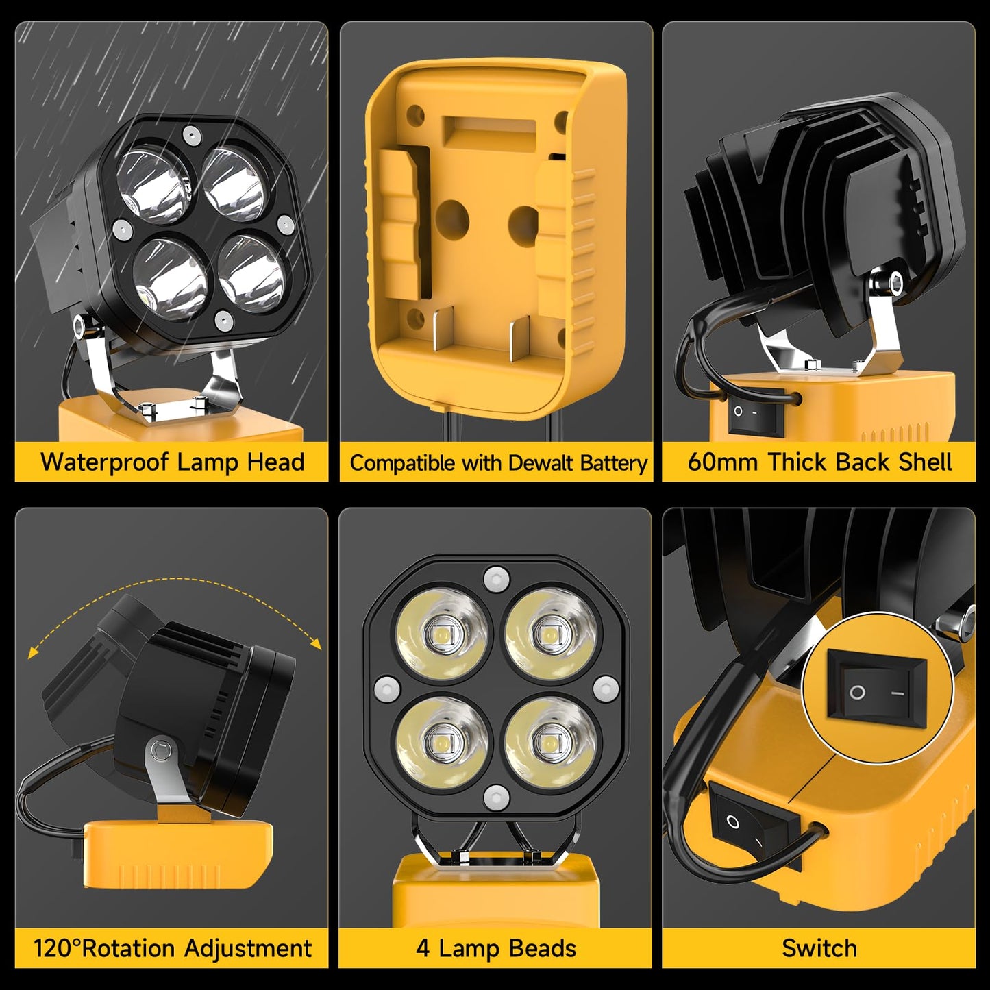 2026 Outdoor Essentials💥  20V Battery Cordless Work Light